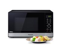 Panasonic NN-SD28HSGTG - Fornello a microonde invertitore con piatto girevole in vetro, 23 l, 1000 W, 10 programmi automatici, scongelamento automatico, 6 livelli di potenza, timer, display digitale a