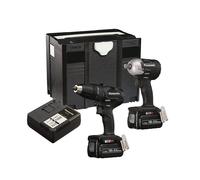 Panasonic Pacco Doppio Trapano Combi Urto Wrench18V 2 X 5.0Ah Ioni EYC242LJ2G31