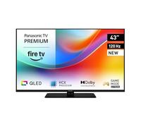 Panasonic Premium TV-43W85BEZ, Serie W85B, 43 Pollici, Smart TV QLED 4K Ultra HD, 2025, 120Hz, Fire TV, Dolby Vision e Atmos, Modalità Game Extreme, Controllo Vocale Alexa, AirPlay, Bluetooth, Nero