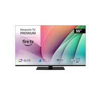 Panasonic Premium TV-55W80AEZ, Serie W80 55 pollici Smart, QLED 4K Ultra HD, Fire OS, Dolby Vision e Atmos, Modalità Game Plus, Controllo Vocale Alexa, Airplay, 2024, Nero