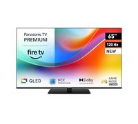 Panasonic Premium TV-65W85BEZ, Serie W85B, 65 Pollici, Smart TV QLED 4K Ultra HD, 2025, 120Hz, Fire TV, Dolby Vision e Atmos, Modalità Game Extreme, Supporto Alexa e Apple, Bluetooth, Nero