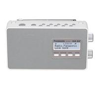 Panasonic Radio digitale, bianco, DAB+/FM, alimentazione a batteria