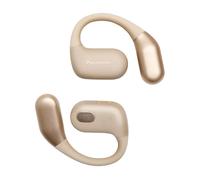 Panasonic True Wireless Bluetooth Open Ear, IPX4 impermeabile, connettività multi punto, cancellazione del rumore ambientale, tempo di riproduzione 25 ore e ricarica USB C, beige (RB-F10DE-C)