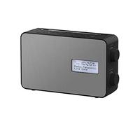 Panasonic RF-D30BTEG-K Radio FM DAB+, Bluetooth, IPX4, Timer da Cucina, Ricarica USB per Smartphone, Alimentazione a Batteria e a Corrente, Nero