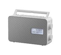 Panasonic RF-D30BTEG-W Radio Digitale DAB+ e Musica Wireless Bluetooth, Resistente agli Spruzzi, Stazione di Ricarica per Smartphone, FM, Equalizzatore, Altoparlante full-range, Sveglia, Timer, Bianco