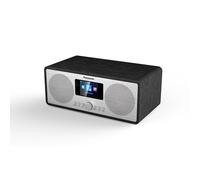 Panasonic RF-D40EGK-K - Radio Internet e DAB+/FM con Bluetooth, 6 Watt, altoparlante da 7,5 cm, LCD TFT a colori da 2,4 pollici, sveglia e timer di addormentarsi, telecomando, USB, WLAN, nero