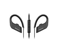 Panasonic RP-BTS35 Cuffie Sport Bluetooth Design Ergonomico, Suono Dinamico e Bassi Potenti, Archetto Regolabile, Impermeabilità IPX5, Microfono, Ricarica Rapida, Set di Auricolari Incluso, Nero