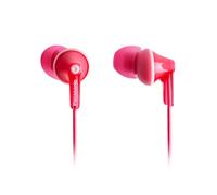 Panasonic RP-HJE125 Auricolari In-Ear, Design Ergonomico per Ottimo Comfort, Cavo da 110 cm, Magnete al Neodimio, Molto Leggere, Rosa