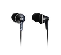 Panasonic RP-HJE125E-K Auricolari con Cavo ErgoFit, Cuffie In-Ear, Auricolari Taglia Personalizzata, Cavo da 1,1 m, Jack da 3,5 mm, Nero