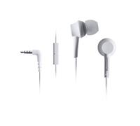 Panasonic RP-TCM115 Auricolari In-Ear Ergonomici, Driver da 9 mm, Bassi Potenti, Microfono in Linea, Compatibili con Smartphone, Cavo da 1,2 m, Bianco