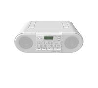 Panasonic RX-D552 Radio DAB+, Bluetooth, Lettore Cd, Design Vintage, 20W, USB, Telecomando Incluso, Portatile, Sound Booster, Bianco