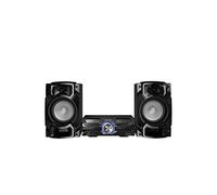 Panasonic SC-AKX320 - Set audio ad alta potenza, 450 W, 16 cm Woofer, 6 cm Tweeter, Bluetooth, doppio USB, CD, AUX, DJ Jukebox, funzione DJ, Hi-Fi, suono nitido, colore: Nero