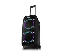 Panasonic SC-BMAX30 Altoparlante Portatile per Feste Bluetooth, Luci Integrate, Porta Bass Reflex, 320W, 14h Autonomia, USB, IPX4, Ingressi Chitarra e Microfono per Karaoke, Nero