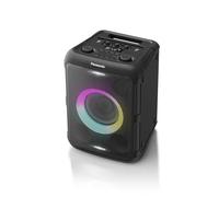 Panasonic SC-BMAX5E-K Altoparlante Portatile per Feste con Bluetooth, Luci Integrate, 75W, USB, Ingresso Ottico per TV, Ingressi Chitarra e Mic per Karaoke, Nero