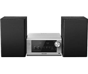Panasonic SC-PM704EG-S - Sistema stereo compatto Micro HiFi con CD, radio DAB+/FM, USB e Bluetooth, 80 W, controllo dei bassi, colore: Argento
