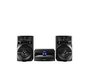 Panasonic SC-UX104EG-K - Musica CD micro (Bluetooth, sintonizzatore (DAB+/FM), USB, AUX-IN, DJ Jukebox, 300 Watt RMS), colore: Nero