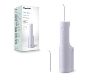 Panasonic Serie 300 Irrigatore Orale EW-DJ26-V303, Idropulsore dentale, 200ml, IPX7, 2 Ugelli Standard, 5 Impostazioni di Pressione, Accessorio da Viaggio, Viola