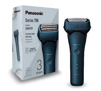 Panasonic Series 700 ES-ALT4B Rasoio Elettrico da Uomo a 3 Lame Wet & Dry, Rasoio Portatile Impermeabile, Sensore Barba Reattivo, Testina Flessibile, Trimmer Pop-Up, Impugnatura Ergonomica, Blu