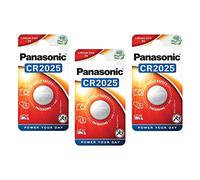 Micropile CR2025 - 3V - a pastiglia - litio - Panasonic - blister 2 pezzi