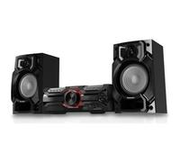 Panasonic SC-AKX320 - Set audio ad alta potenza, 450 W, 16 cm Woofer, 6 cm Tweeter, Bluetooth, doppio USB, CD, AUX, DJ Jukebox, funzione DJ, Hi-Fi, suono nitido, colore: Nero
