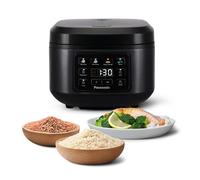 Panasonic SR-DA152KXE Cuociriso Automatica con Vapore, Fuzzy Logic, Indicazione Livello Acqua, Pentola Lavabile in Lavastoviglie, Senza BPA, Mantenimento in Caldo, Avvio Ritardato, Nero