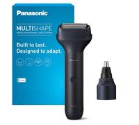 Panasonic XSHAPE JUNIOR MULTISHAPE Sistema Modulare ER-CBL1, ER-CNT1 & ER-CSF1 Set, Unità principale con Testina per naso, orecchie e viso, Testina rasoio a 3 lame, batteria ricaricabile ioni di litio