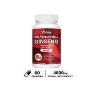 Panax Ginseng Coreano Rosso 4800mg - Ginsenoside - Energia E Resistenza