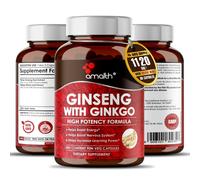 Panax Ginseng Ginkgo Biloba Complex Memory Booster Integratore 1120mg 90 Capsule
