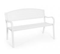 Panca 2 Posti 123x55x84h cm Lizette Bianco