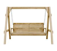 Panca a Dondolo da Giardino in Pino Impregnato 205x150x157 cm