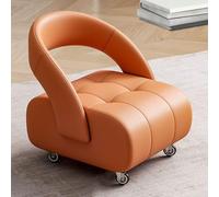 Panca con ruote girevoli a 360°, pouf imbottito per studio, ufficio, soggiorno, camera da letto, sgabelli bassi versatili per relax e comfort