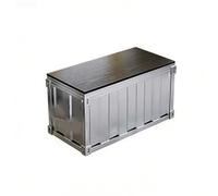 Panca contenitore for esterni di grande capacità, resistente alle intemperie, for patio, con sedile, mobili impermeabili for il balcone del cortile e l'organizzazione dell'area della piscina(80cm)