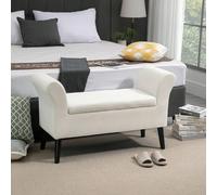 Panca Contenitore Imbottita per Camera da Letto e Ingresso, Panca Fondo Letto in Tessuto Vellutato con Braccioli, 111.5x41x65cm Description:Reinventa il tuo ingresso, la tua camera o il tuo soggiorno