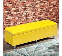 Panca Contenitore Moderna in Similpelle, portascarpe da Ingresso, Pouf Imbottito per Soggiorno e Camera da Letto, Elegante Baule Porta Giocattoli, 80x40x40 cm (31x16x16 Pollici)