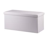 Panca contenitore multiuso avorio 76x38x38 cm, Sibilla
