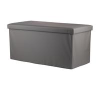 Panca contenitore multiuso grigio 76x38x38 cm, Sibilla