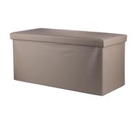 GALILEO Panca contenitore multiuso, rivestimento in pvc, ottanio, 78x38x38 cm, Sibilla