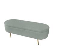 Panca Contenitore Teddy: Dimensioni 122x41x47 cm, in Tessuto Comodità e Funzionalità per il Tuo Spazio (Verde Chiaro)