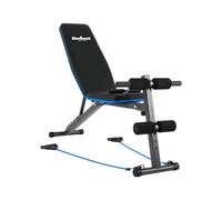 Panca da allenamento inclinata regolabile con blocco gamba e elastici REBEL ACTIVE RBA-2003