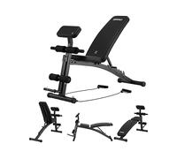 ZIPRO Panca pesi regolabile pieghevole con leg curl e panca Scott 230 kg schienale inclinabile 6 posizioni panca multifunzione per allenamento forza home gym