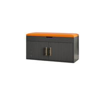 Panca da corridoio con spazio per le scarpe Sgabello che cambia le scarpe con portaoggetti e cuscini imbottiti per l'uso domestico all'ingresso Sgabello organizer multifunzionale per scarpe per la