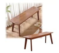 Panca Da Cucina in Legno, Panchina per Tavolo Da Pranzo, Panca Legno Massello Stile Casa Di Campagna, Sgabello Basso da Ingresso Soggiorno 60/80/100/120/140/150/160/180 Cm(Walnut,180 cm/70.87 in)