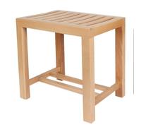 Panca da doccia in teak, piccola seduta angolare per doccia, in teak massiccio, per interni/esterni, doccia, vasca da bagno, spa, sgabello con ripiano inferiore