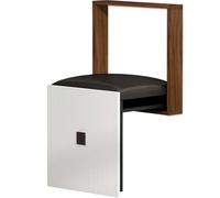 Panca da doccia pieghevole da parete, sgabello pieghevole in legno massiccio per ingresso, corridoio, cucina e bagno, sedile invisibile per la casa