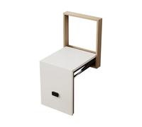 Panca da doccia pieghevole, sgabello pieghevole da parete, sedile in legno massiccio per bagno, cucina, corridoio, design salvaspazio, durevole ed elegante
