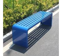 Panca da esterno con struttura in acciaio resistente, seduta in metallo di alta qualità per il massimo comfort in parchi e cortili, ideale per relax e tempo libero