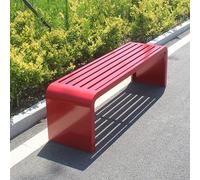 Panca da esterno con struttura in acciaio resistente, seduta in metallo di alta qualità per il massimo comfort in parchi e cortili, ideale per relax e tempo libero