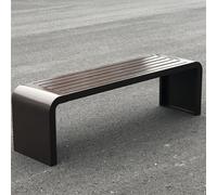Panca da esterno con struttura in acciaio resistente, seduta in metallo di alta qualità per il massimo comfort in parchi e cortili, ideale per relax e tempo libero