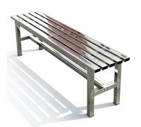 Panca da Esterno in Acciaio Inossidabile 304 Resistente Alle Intemperie Panchina da Giardino 2 Posti Senza Schienale Panca Spogliatoio Portata 300 kg(47.24"/120cm)