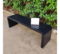 Panca da esterno in metallo, resistente alle intemperie, per tutte le condizioni atmosferiche, panchine per giardino, patio, portico, parco